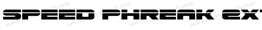 Speed Phreak Extra-C字体转换